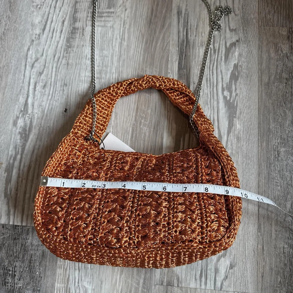 ZARA BRAIDED RHINESTONE WOVEN MINI BAG - BRAND NEW WITH TAG